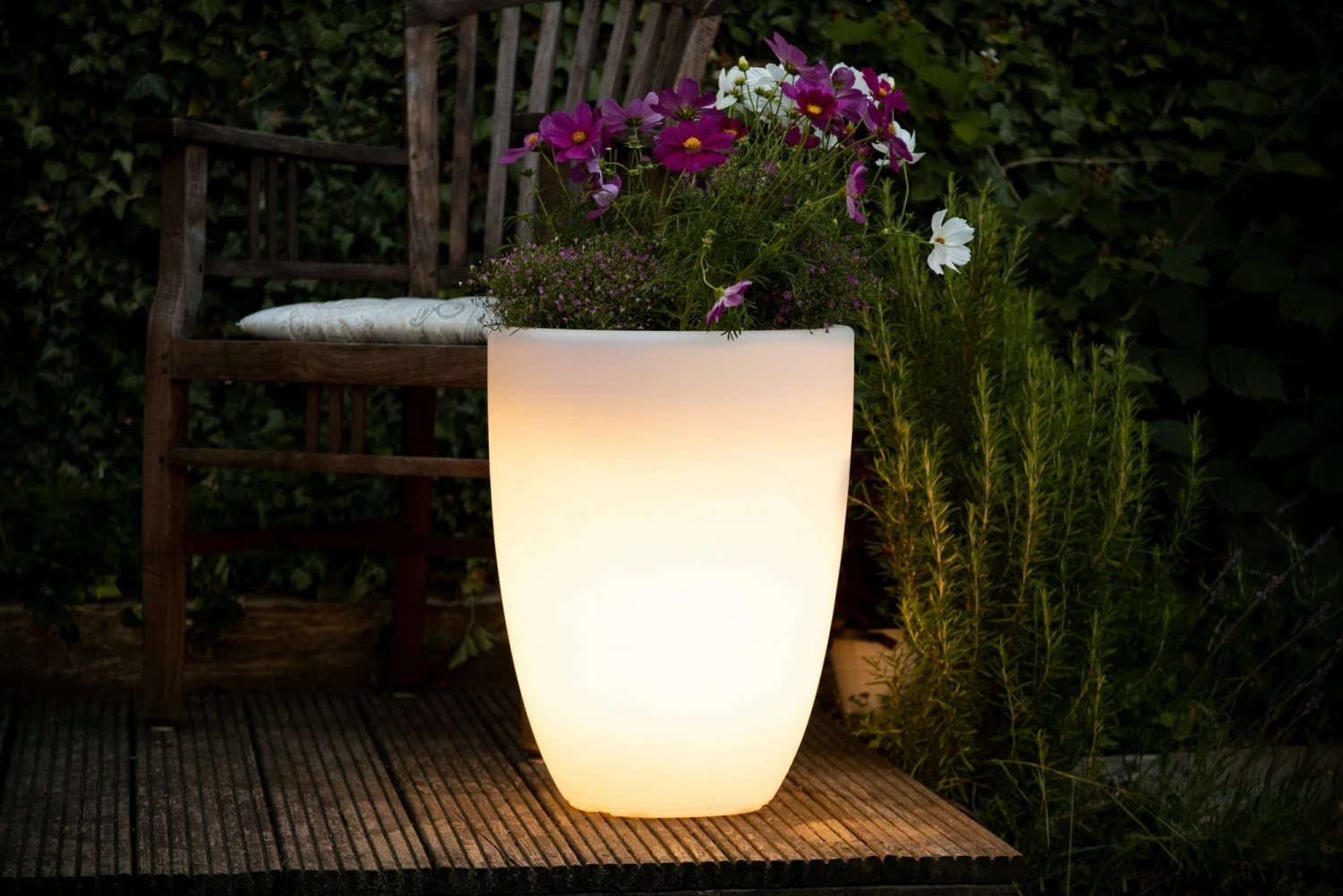 Shining Pot "Curvy" - Leuchte (LED), S – Bild 7