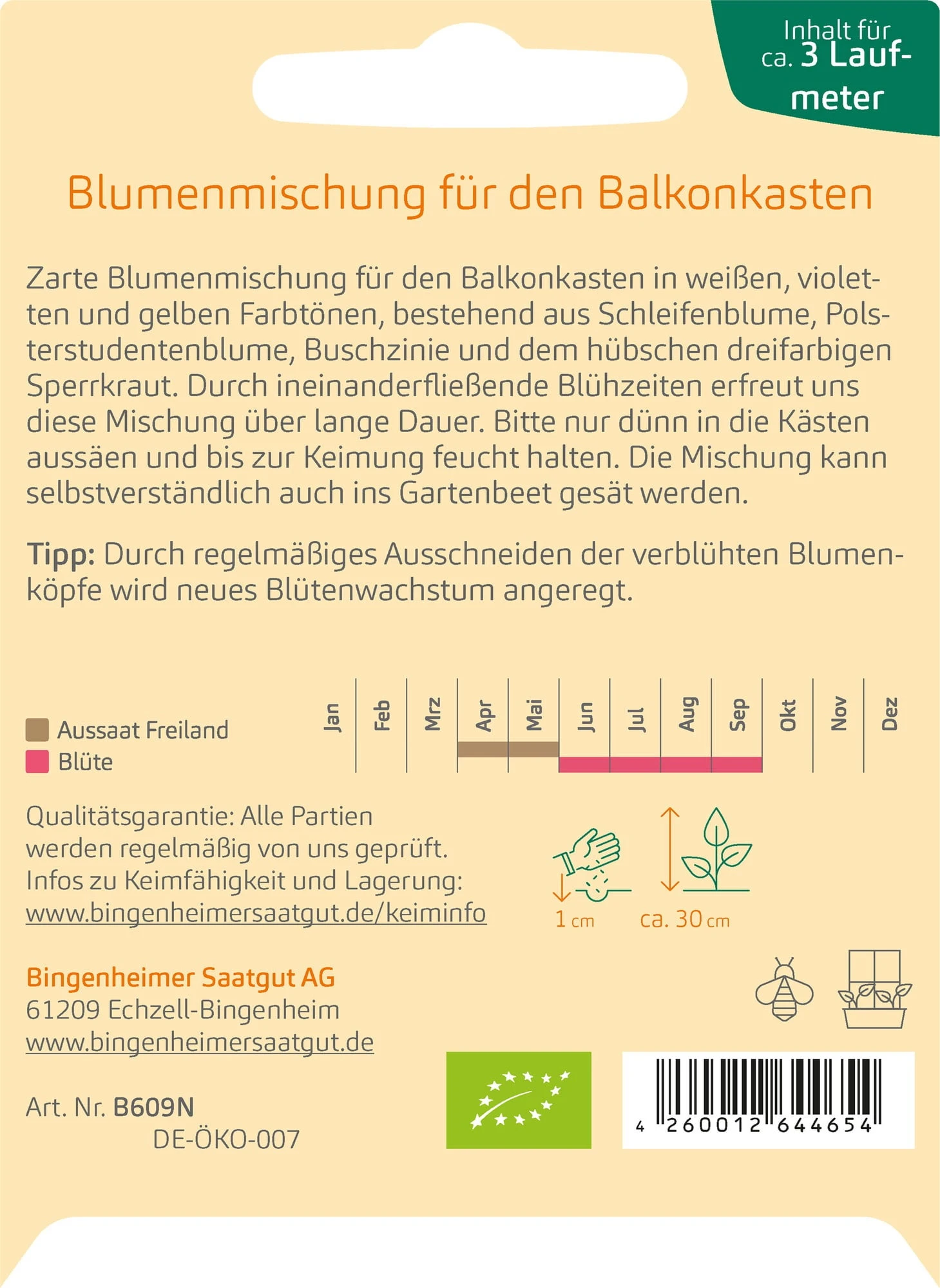 Blumenmischung "Blühender Balkon"