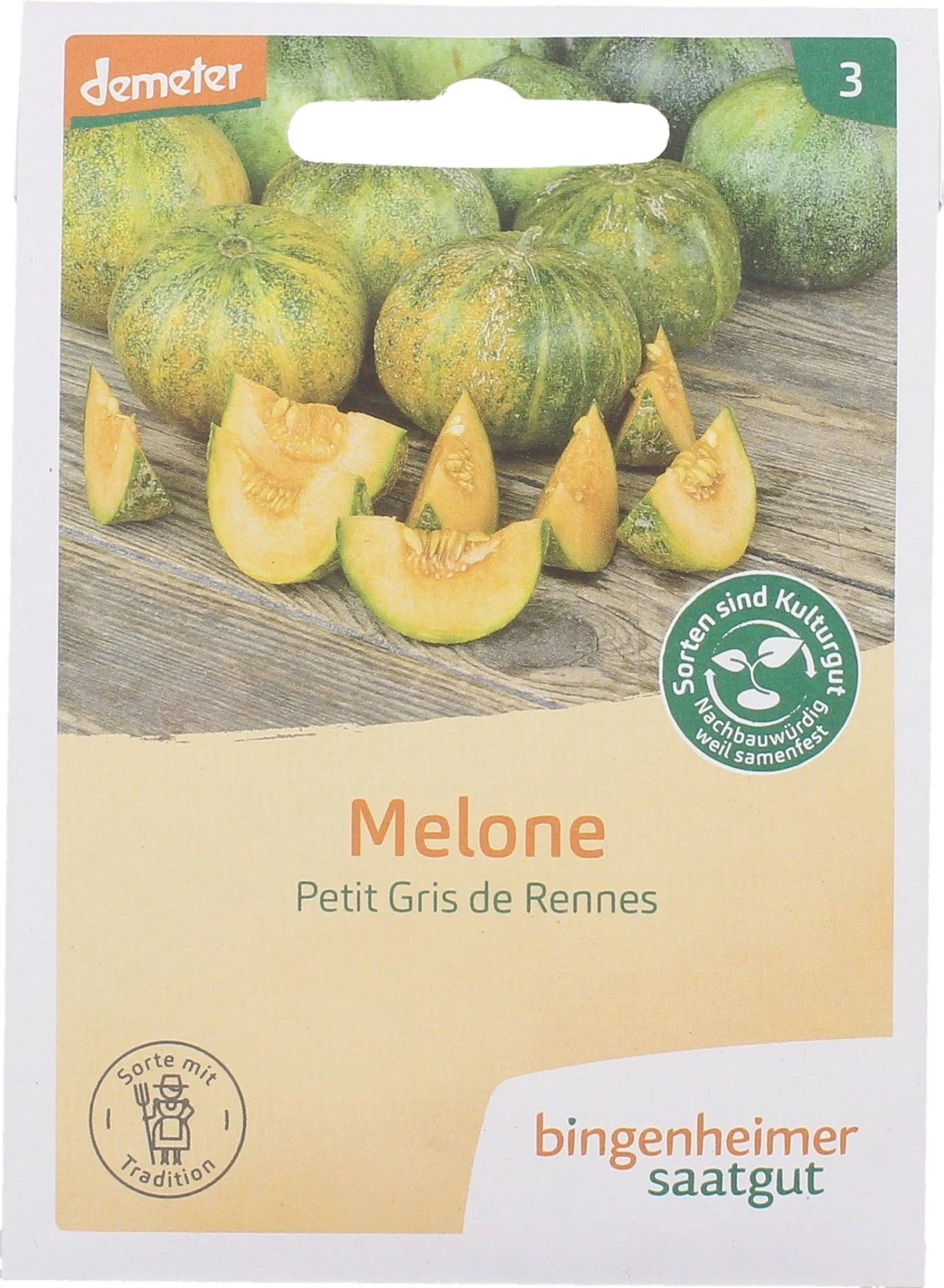 Zuckermelone "Petit Gris De Rennes" – Bild 2