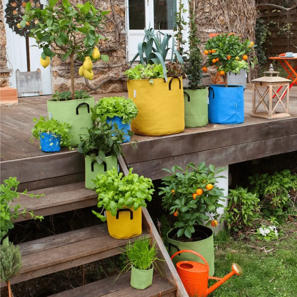 Pflanztasche Aus Geotextil ∅ 30 Cm, Grün – Bild 5