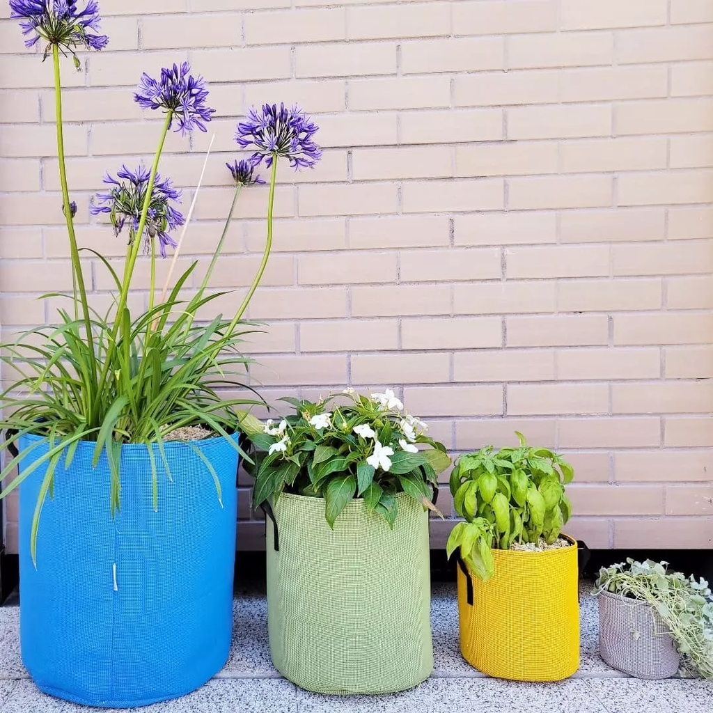 Pflanztasche Aus Geotextil ∅ 30 Cm, Grün – Bild 6