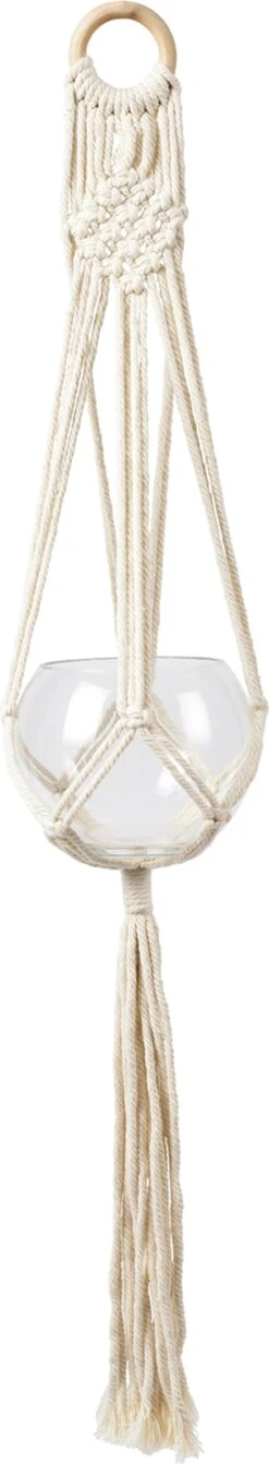 Makramee Blumenampel "Woodstock"