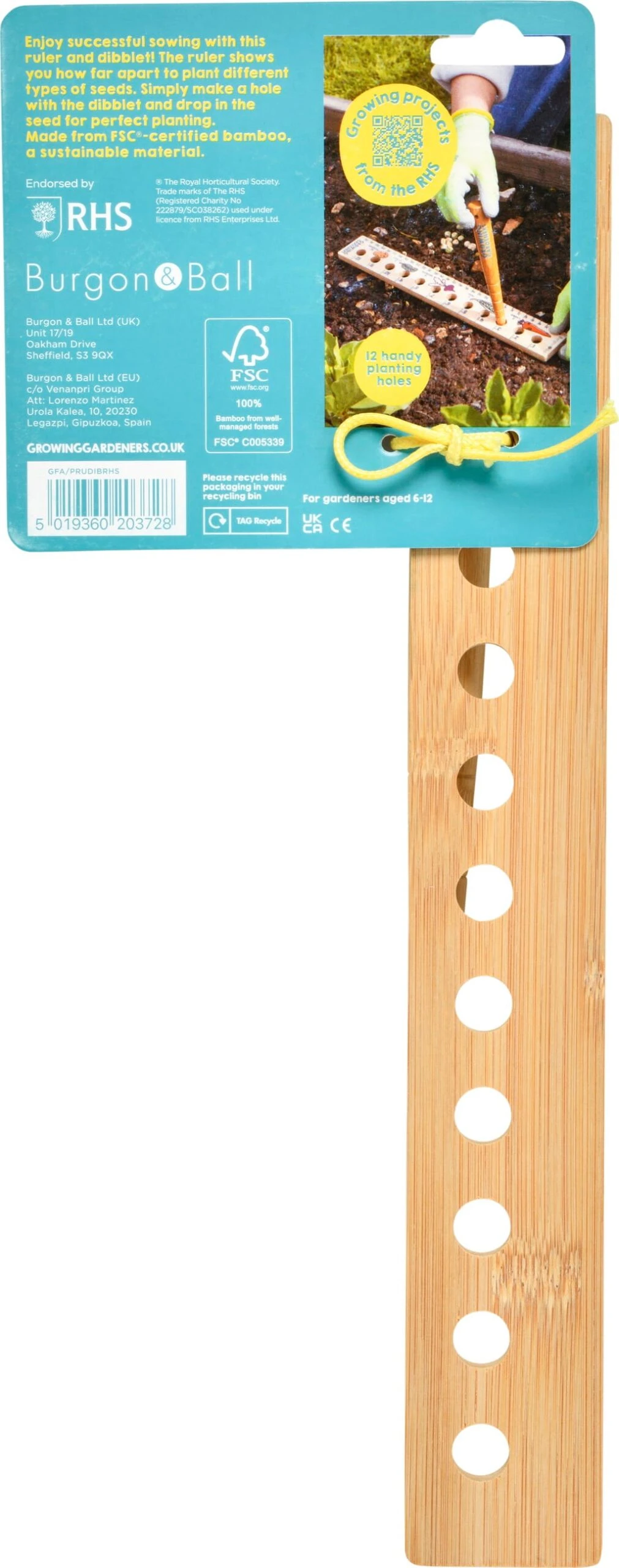 Pflanzlineal & Setzholz Für Kinder – Bild 2