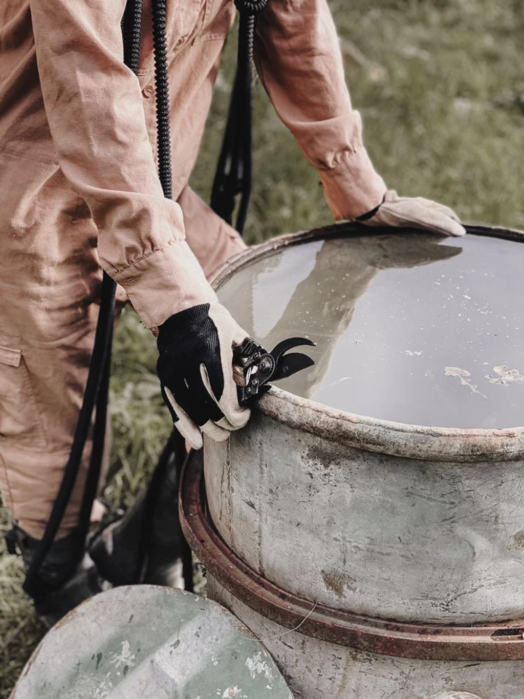 Gartenanzug / Overall - Natur, M – Bild 8