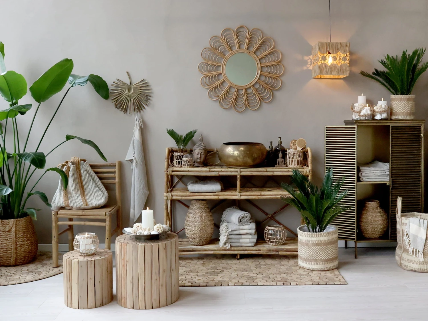 Korb Mit Henkel, Braun