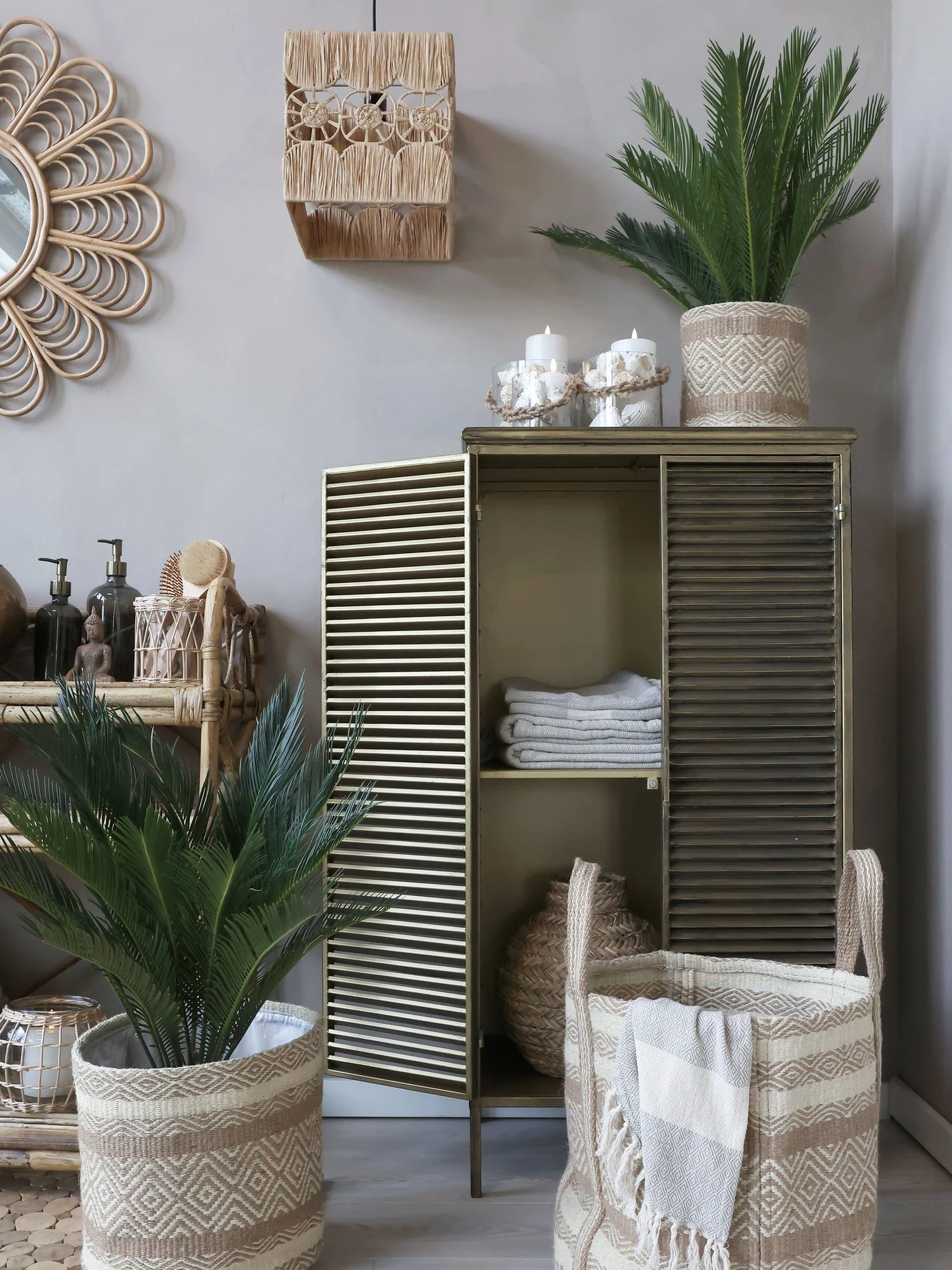 Korb Mit Henkel, Braun – Bild 5