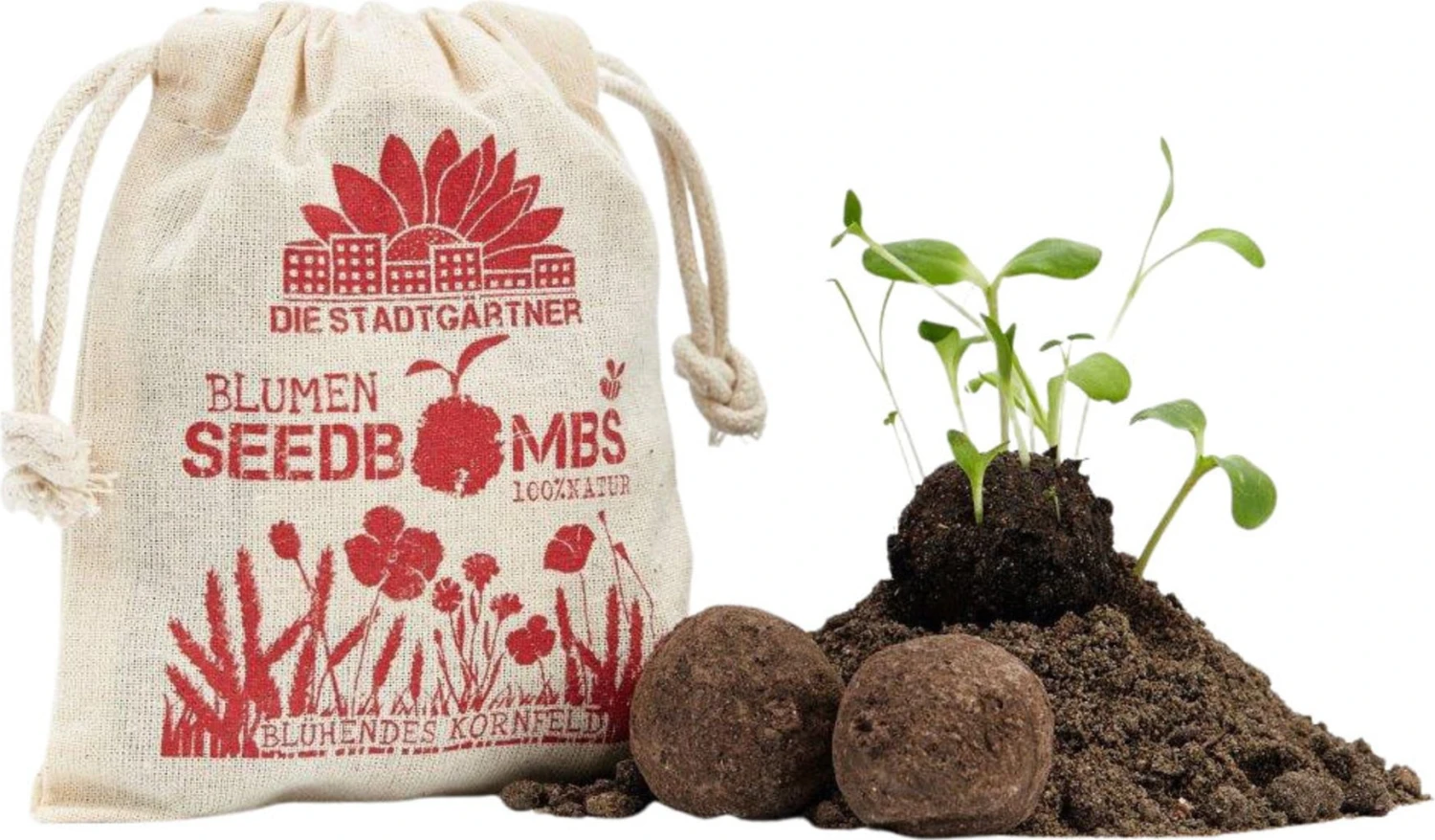 Samenbomben "Blühendes Kornfeld", 8 Stück – Bild 2