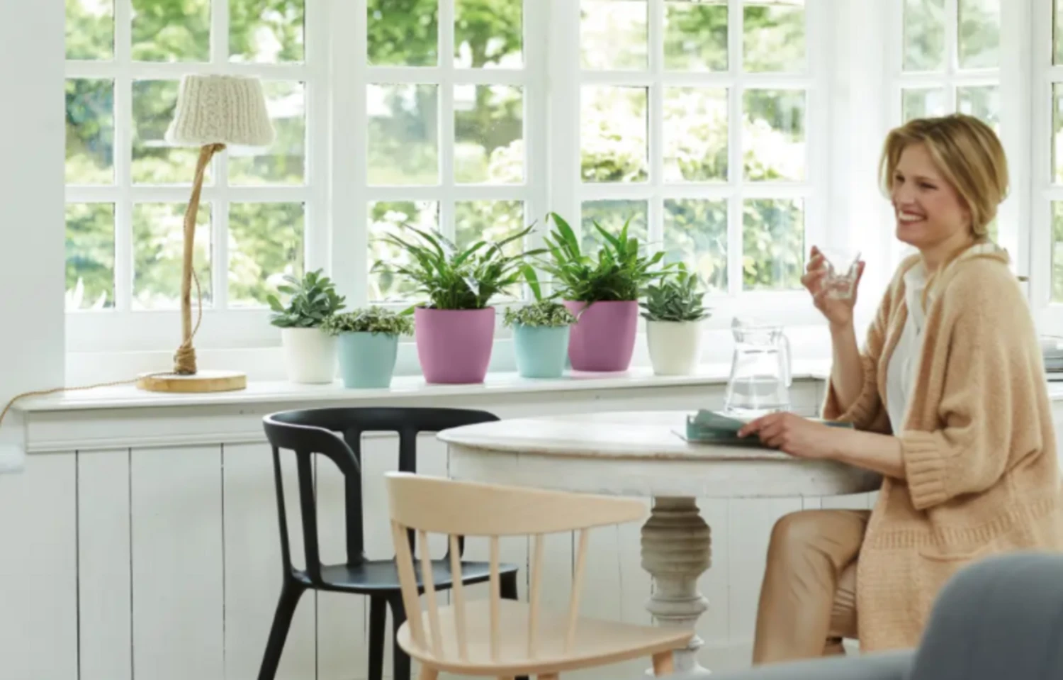 Elho Brussels Rund 14 Cm, Weiß – Bild 5