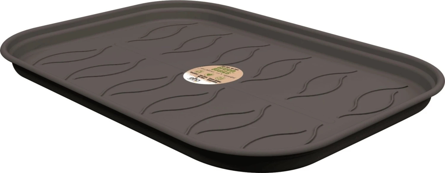 Elho Green Basics Anzucht-Untersetzer M, Lebhaft Schwarz