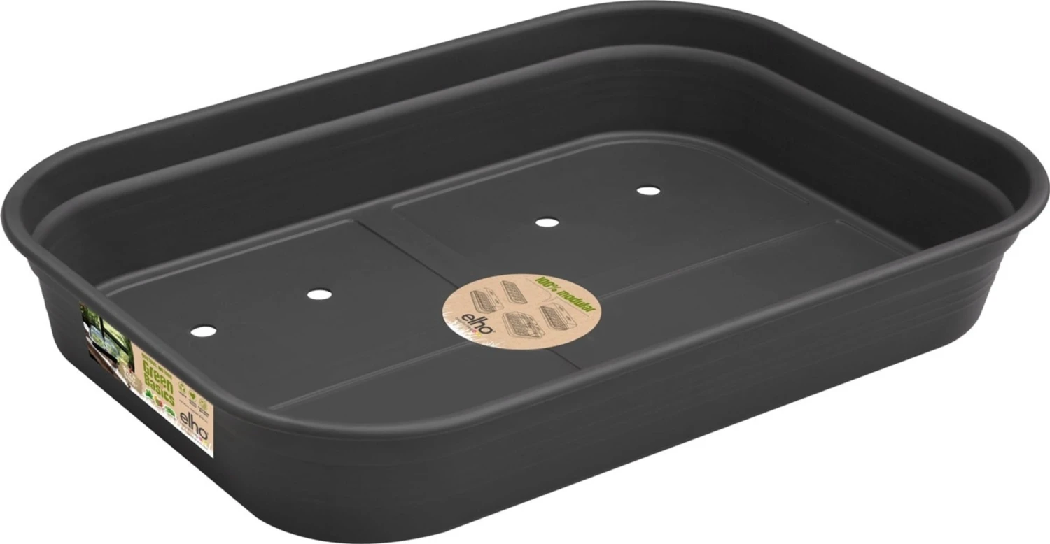 Elho Green Basics Anzuchtschale M, Lebhaft Schwarz – Bild 3