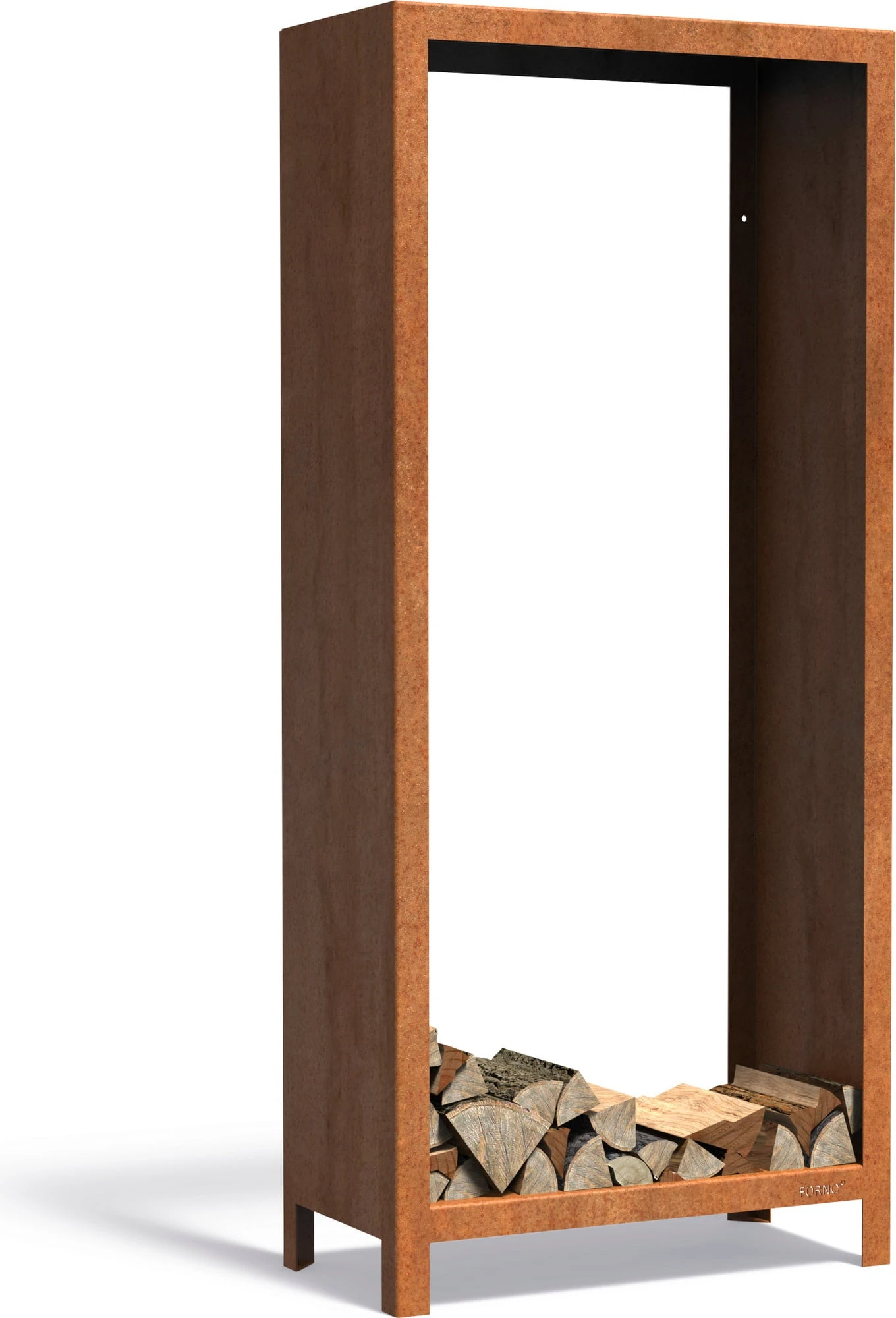 Holzaufbewahrung Aus Cortenstahl, 80 X 40 X 180 Cm – Bild 5