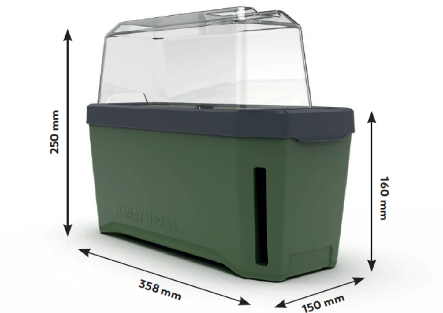 Harry Herbs Kräutertopf - Mit Haube, Weiß – Bild 5