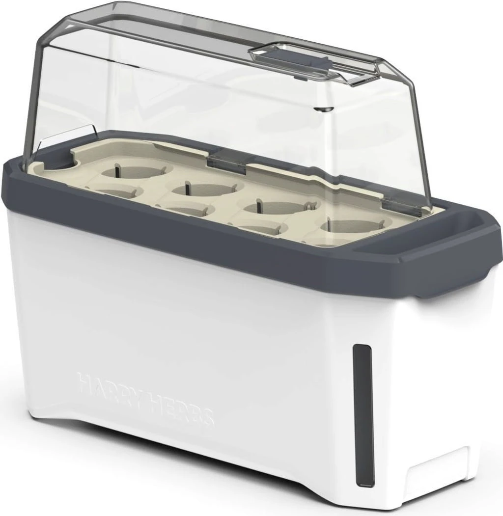 Harry Herbs Kräutertopf - Mit Haube, Weiß – Bild 3