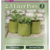 Pflanztaschen 3erPack, 2,5 Liter (3 Stück)