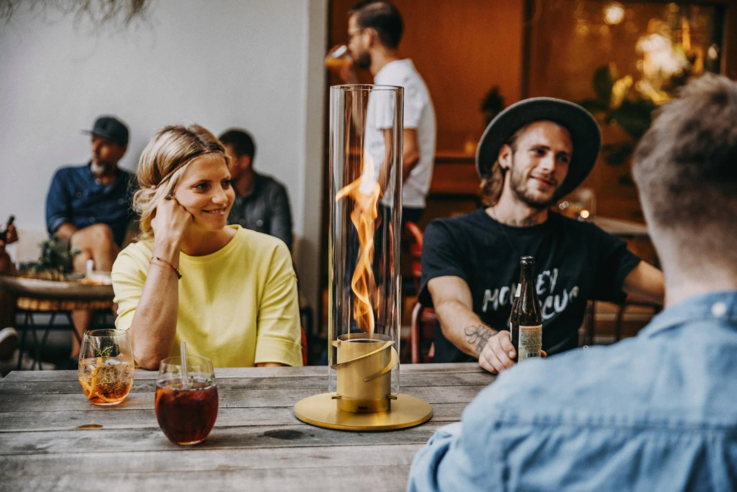 SPIN 120 Tischfeuer, Gold – Bild 4
