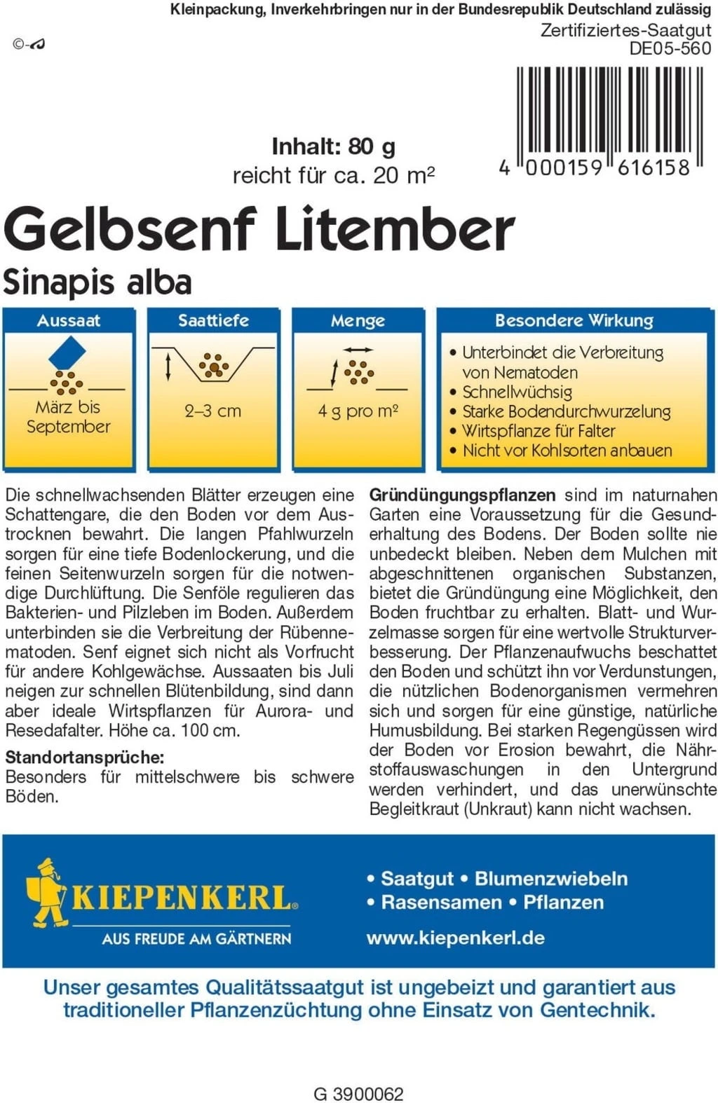 Gelbsenf, 80 G