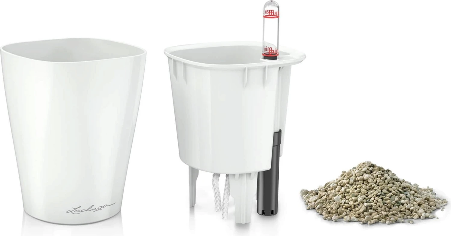 LECHUZA Tischgefäß MINI DELTINI, Weiß – Bild 5