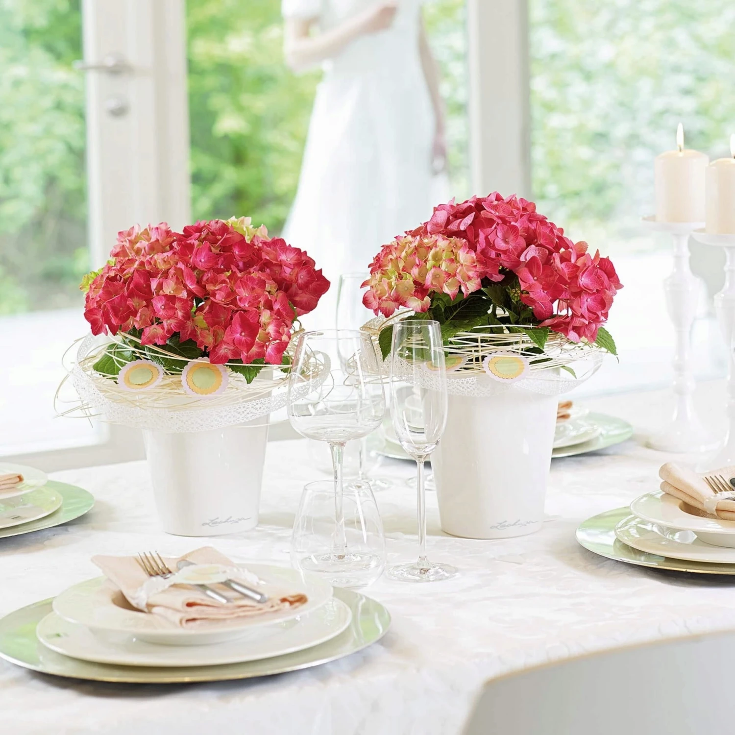 LECHUZA Tischgefäß MINI DELTINI, Weiß – Bild 8