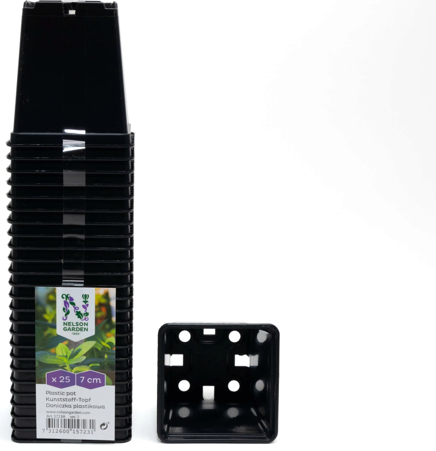 Anzuchttopf Kunststoff 7 Cm, 25 Stück – Bild 2