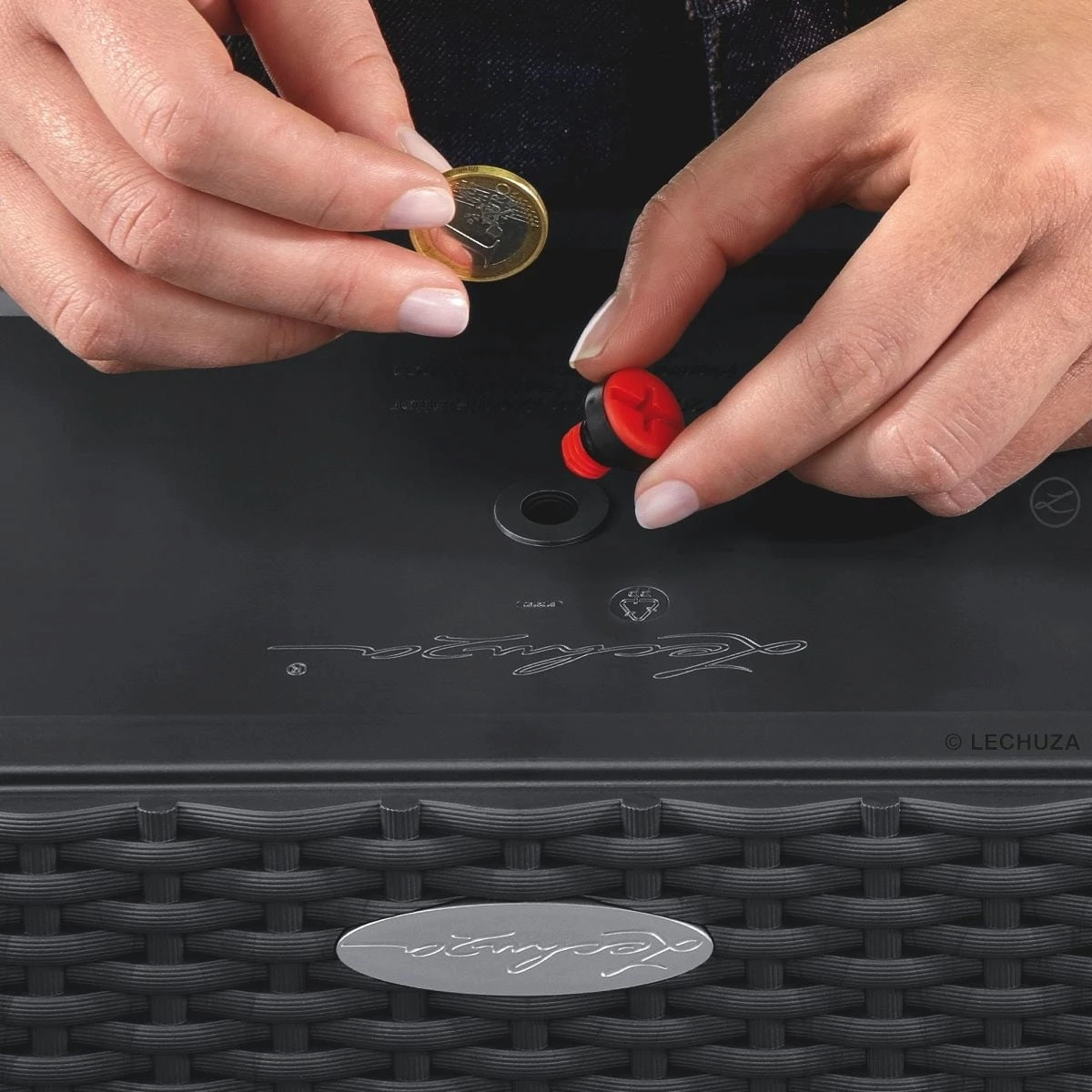 LECHUZA Pflanzgefäß BALCONERA Cottage 80, Weiß – Bild 5