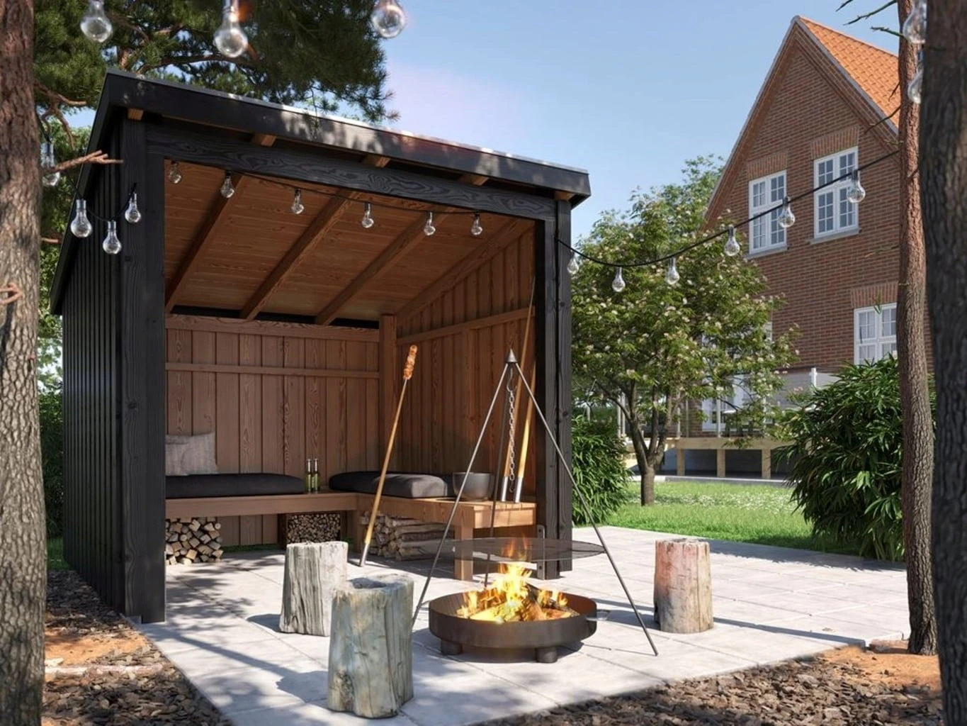 Plus Nordic Grillhütte - 5 M² - Type 1A – Bild 2