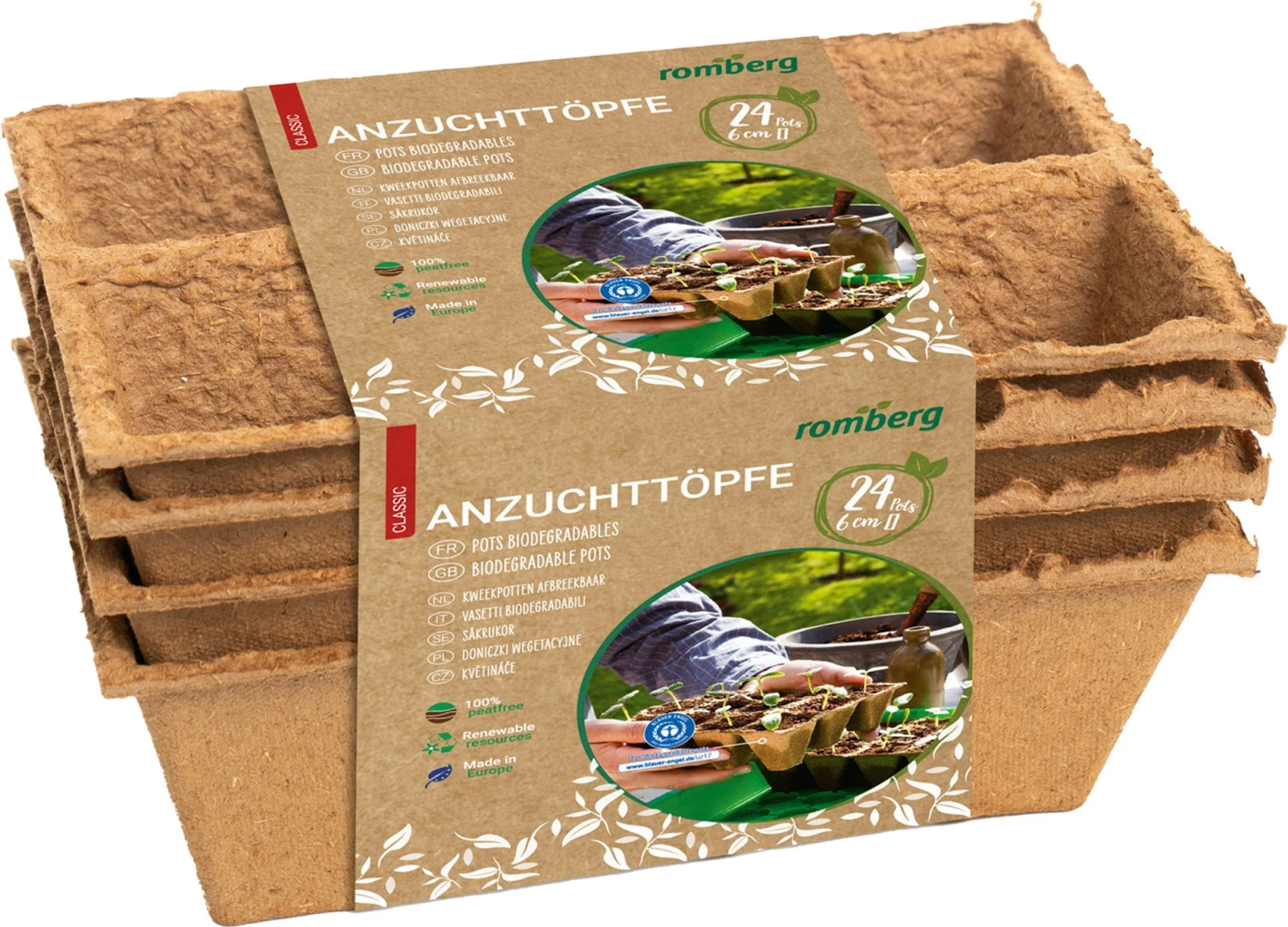 24 Anzuchttöpfe 6 Cm Quadratisch