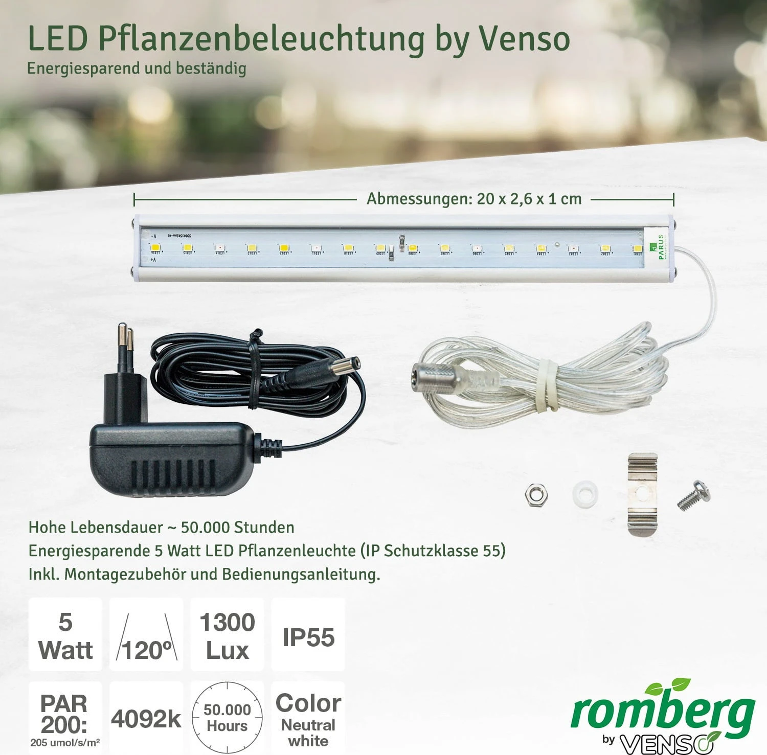 Gewächshaus & Pflanzkasten BoQube M PLUS LED & Heizmatte - Creme/Kupferbraun – Bild 3