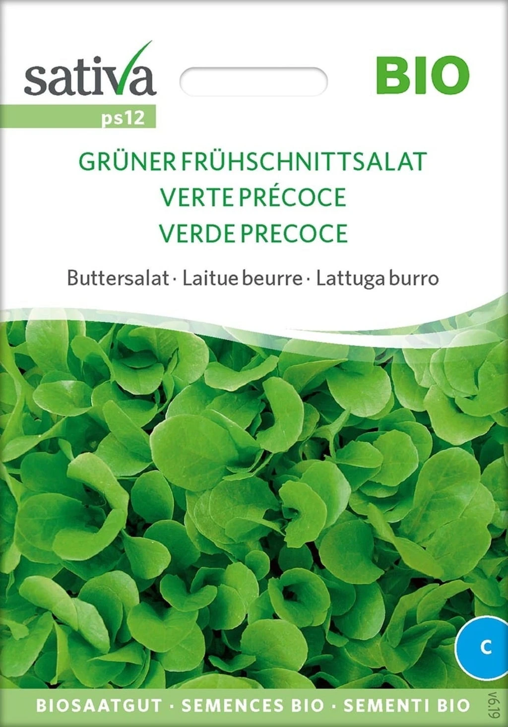 Bio Buttersalat "Grüner Frühschnittsalat"
