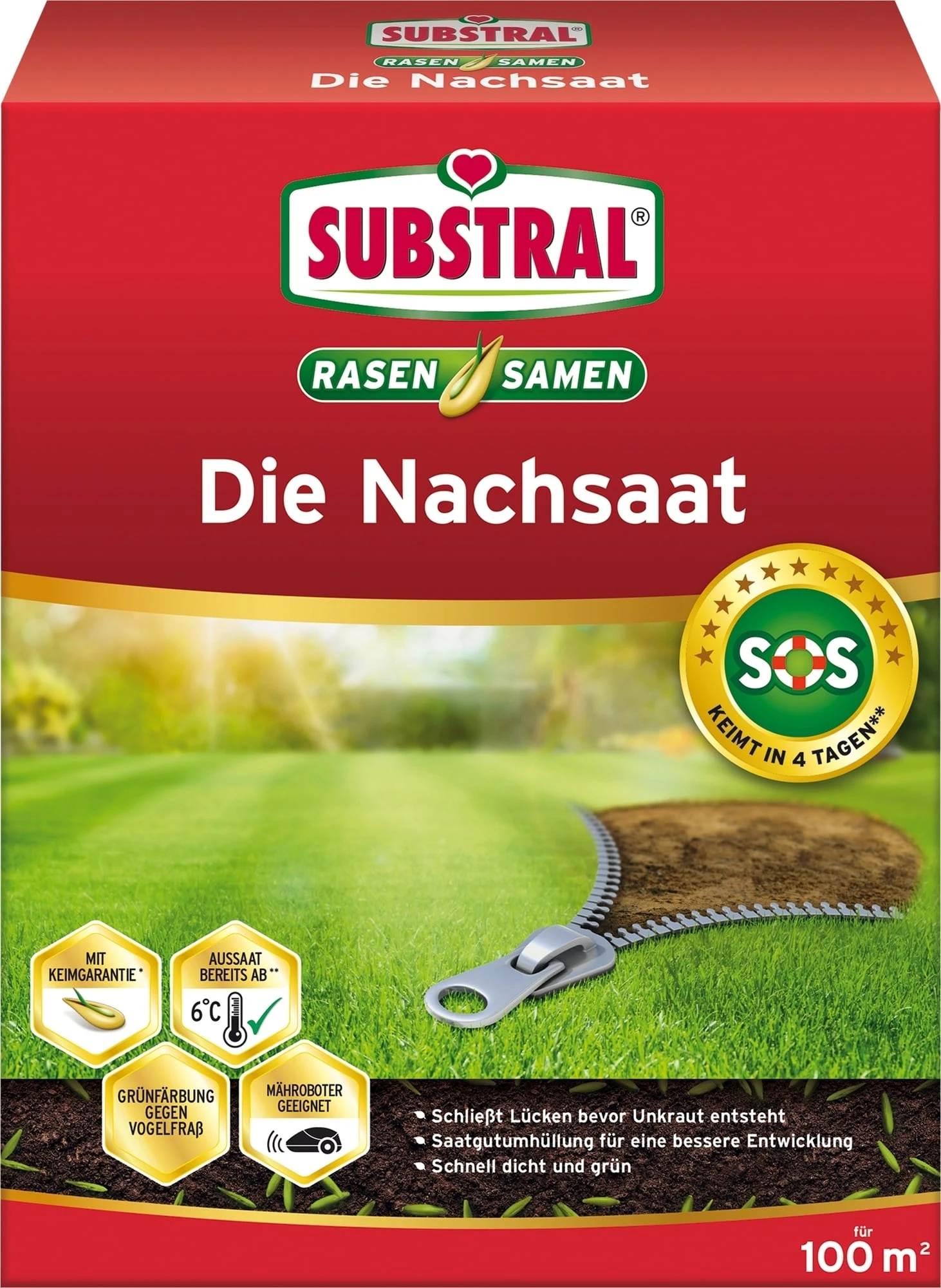 Rasen "Die Nachsaat", 2 Kg – Bild 2