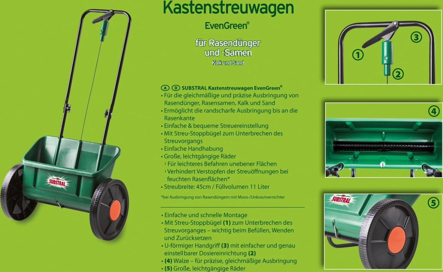 Universal Kastenstreuwagen EvenGreen – Bild 2