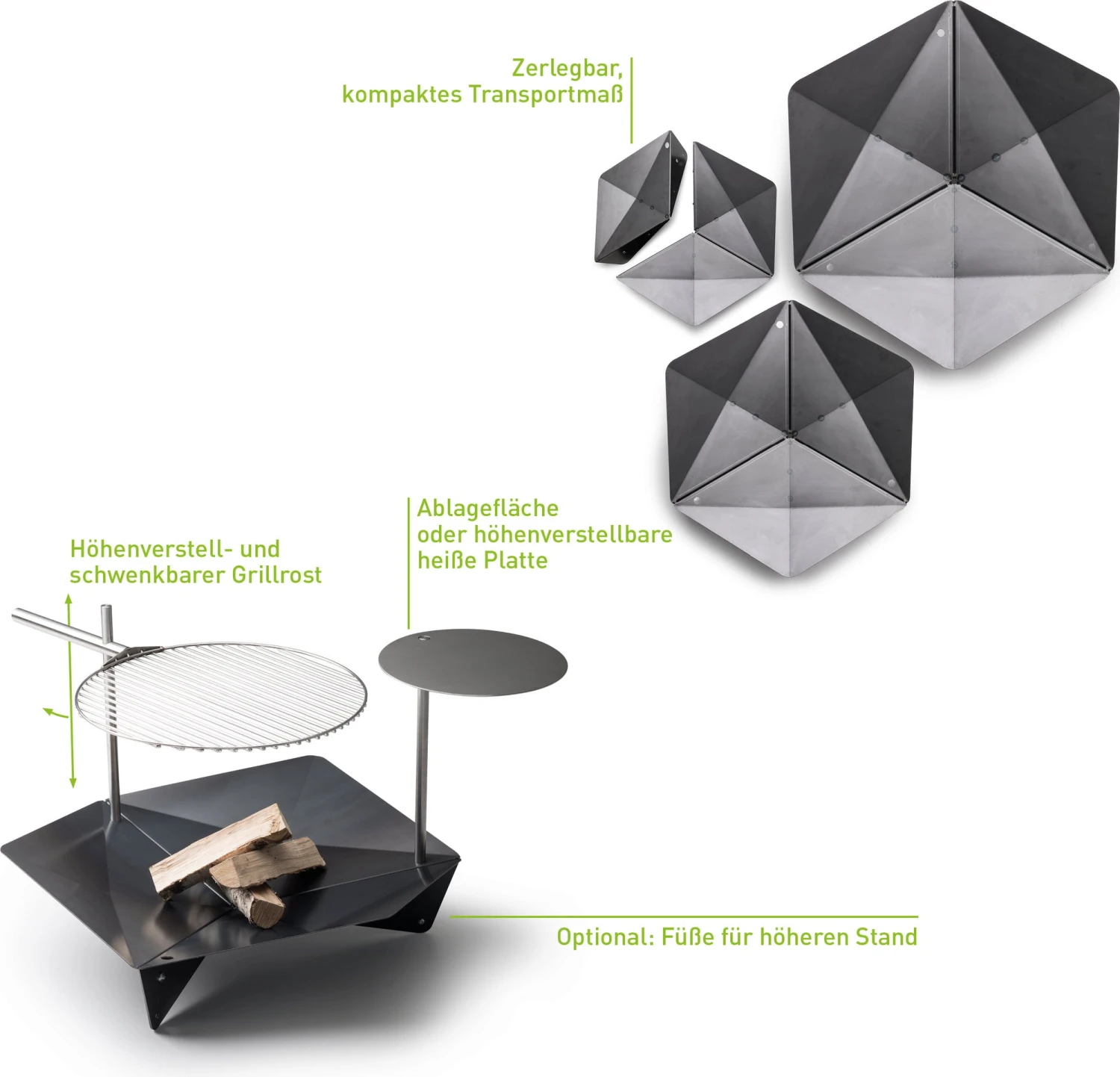 TRIPLE Feuerschale, 65 Cm – Bild 3