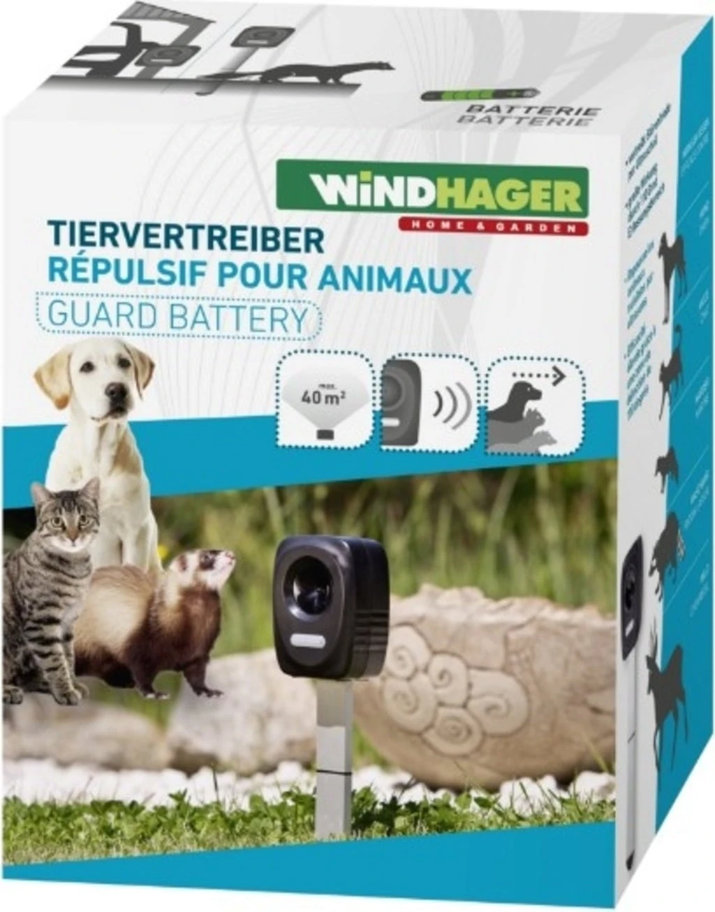 Windhager Tier-Abwehrgerät Batterie Outdoor – Bild 7