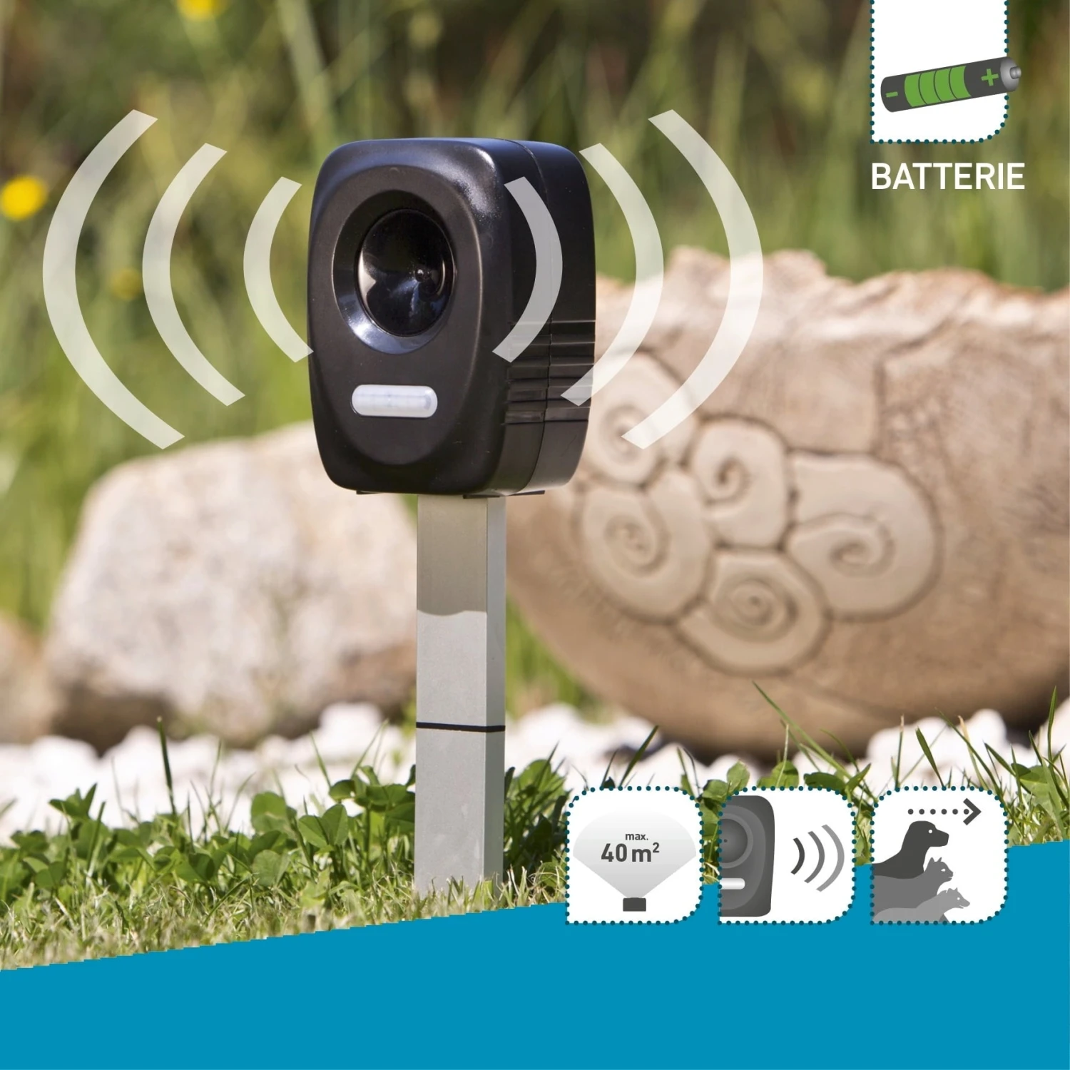 Windhager Tier-Abwehrgerät Batterie Outdoor – Bild 8